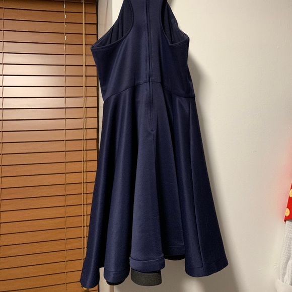 Halter Blue B.Darlin Homecoming Fit & Flare Dress - Picture 2 of 4